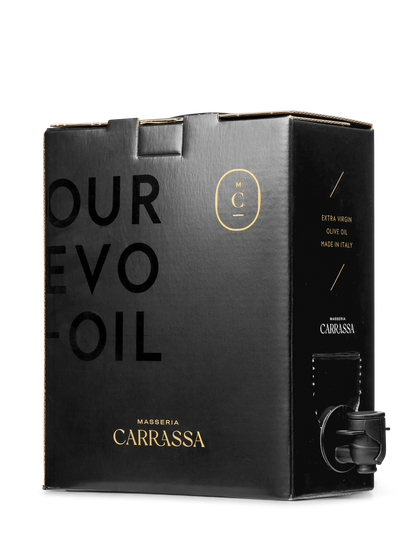 Masseria Carrassa 3-litre Extra Virgin Olive Oil, black bag-in-box