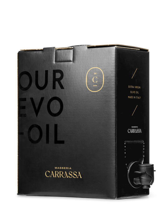 Masseria Carrassa 3-litre Extra Virgin Olive Oil, black bag-in-box