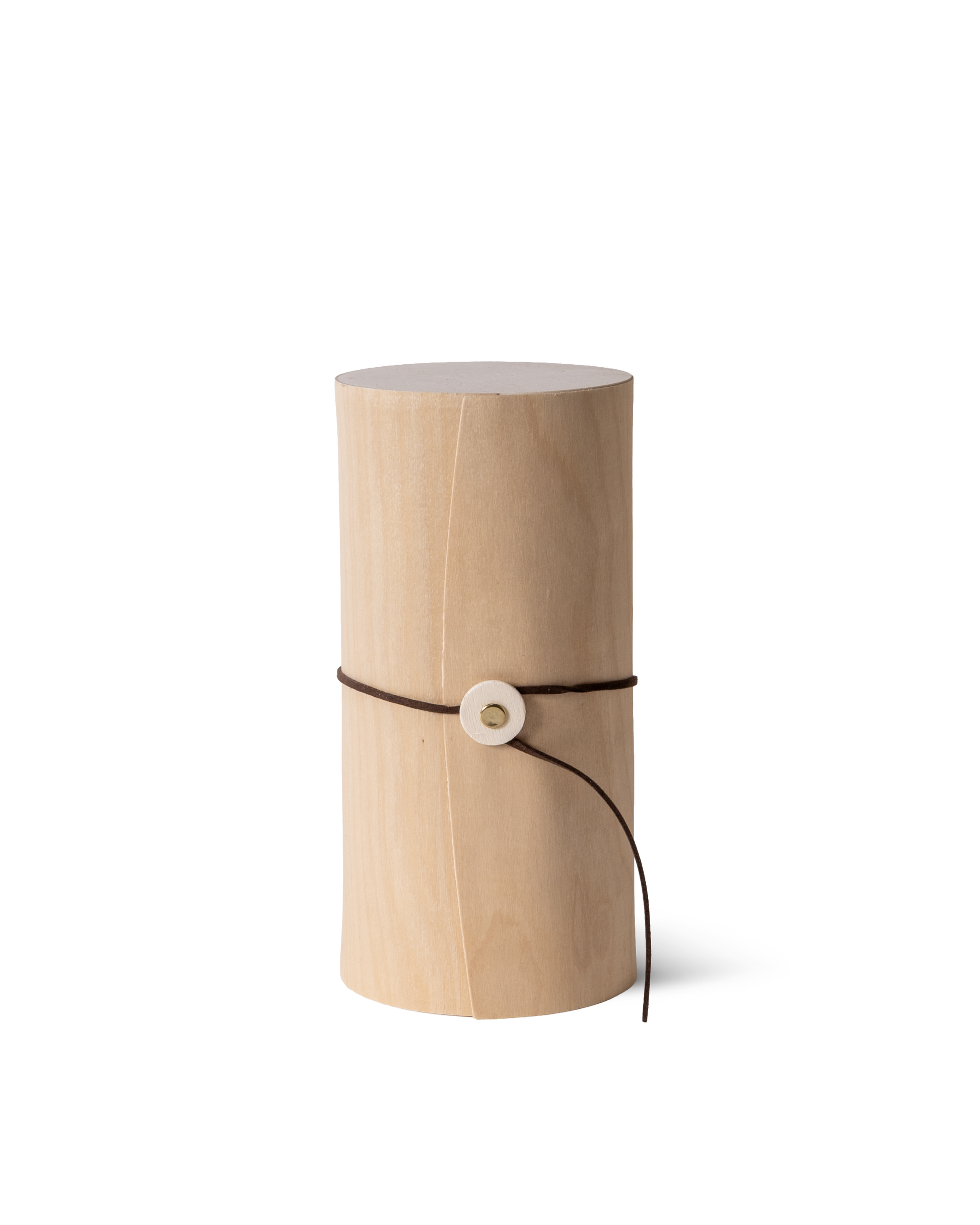 Masseria Carrassa closed bamboo gift box with leather tie